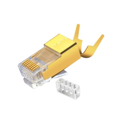 China Factory made network china sftp copper shielded cat7 rj45 connector patch cable shield strand computer plug for sale