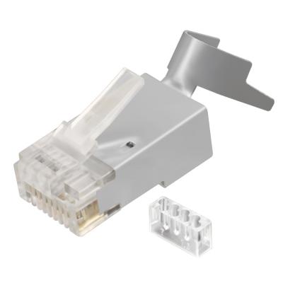 China Networking Cable Free Samples High Speed ​​UTP FTP Copper Queue Cat 7 Plug rj45 8p8c Shielded Modular Connector for sale