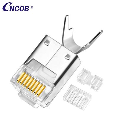 China Wholesale network cable bestselling ethernet network cat cat5e cat6 6a shielded 8p8c rj45 connector for sale