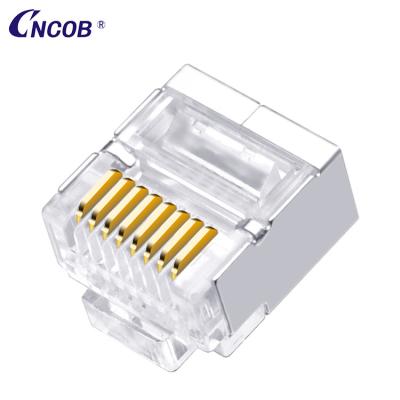 China Short transparent body rj45 connectors 8p8c telephone network ftp CA5E/Cat6 /CAT6A RJ45 modular jack network system free samples for sale