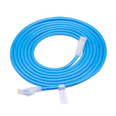 China PVC / LSZH CAT6 CAT6A 8P8C Bare Copper Shielded Patch Cord Cable 26AWG for sale