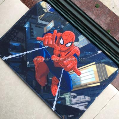 China Cartoon Spider-Man Kid's Adhesive-Protective Door Mats With Disney Audit License for sale