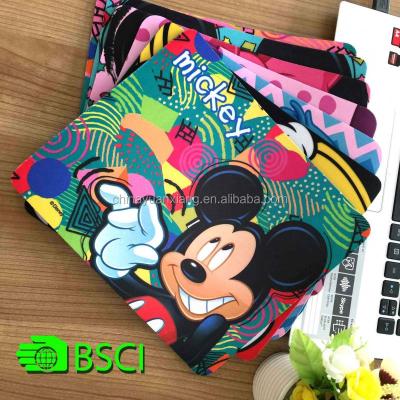 China Radiation Safety BSCI Audited Anime Cartoon Disney Mouse Pads For Kids for sale