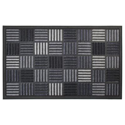 China Adhesive-Protective Scratch Scrape N Absorb Entrance Recycled Rubber Mats Floor Door Mats for sale