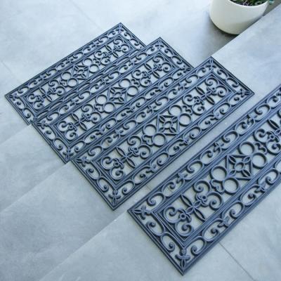 China Waterproof Anti Skid Non Slip Non Slip Outdoor Rubber Stair Step Mats for sale