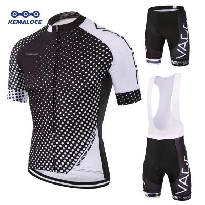 China Cycling Wear Guangzhou, Single Black Cycling Jerseys, Bicycle OEM Antibacterial Service Clothing Sets Wholesale Bicycle Wear for sale