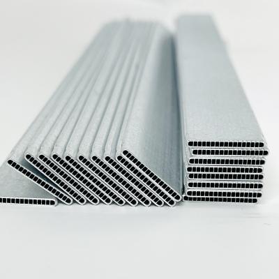 China Wide Flat Aluminum Microchannel Custom Tube Condenser Parallel Flow Application Aluminum Microchannel for sale