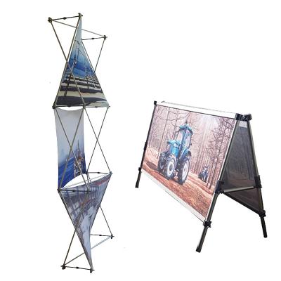 China Indoor Outdoor Advertising Display Double Sided Pull Up Banner Stand Up Display Stand Roll Up Banner Poster Board Pull Up Display for sale