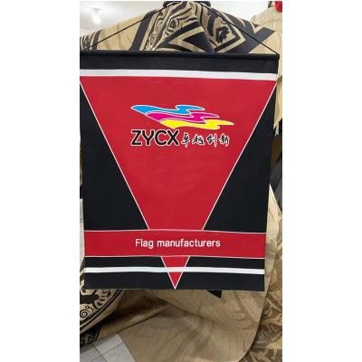 China Training And Team Building High Quality Custom Club Flag Single Hanging Double Sided Printing Propaganda Hanging Flag for sale