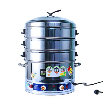 China Hotel High Efficiency Steamer Pot Electric Lager Capacity Industrial Commercial Food Steamer For Restaurant for sale