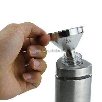 China Oil Viable Water Spices Wine Flask Funnel For Home Kitchen Mini Funnel 304 Stainless Steel for sale