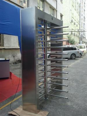 China 304 SUS Stainless steel Full Height Turnstile High Speed Passing Quick Operating Time for sale