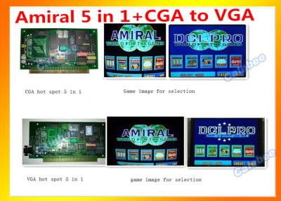 中国 VGA のコンバーター スロット ゲームの版 PCB のカジノ機械への 1 そして CGA の 10 枚の PC のカジノ板工場ホット スポット AMIRAL 5 販売のため