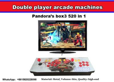 China Máquina de juego de la arcada de la caja de Pandora que lucha 4 con el tablero multi 645 del juego en 1, consola muy popular de la palanca de mando del doble de la arcada en venta