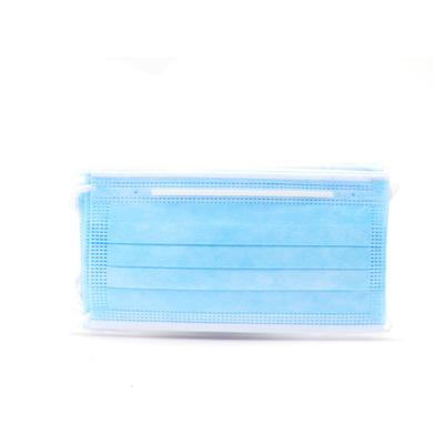 China Blue Disposable 3ply Non-woven Surgical Medical Dust Face Mask for sale