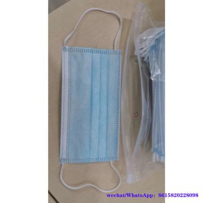 China disposable 3ply face masks product information and PP abg Package Disposable medical mask for sale