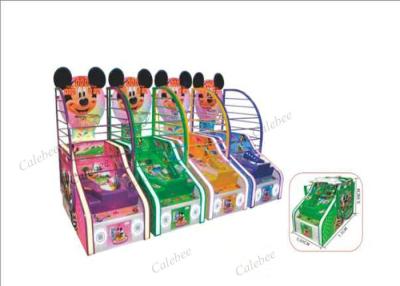 China El juego de arcada interior de lujo de la máquina del baloncesto de la moneda embroma mini juegos de baloncesto del estilo de Mickey en venta