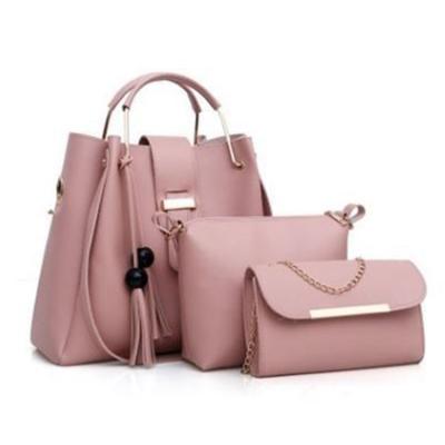 China Unique Hot Sale Fashion Design Pink Tote Bag Luggage Custom Handbag Lady Handbags for sale