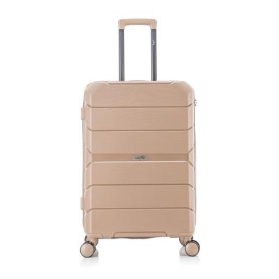 China PP Material Is Lightweight Easy To Move Lash Luggage Traveling Trolley Bag Luxury Women Luggage Travel Bag for sale