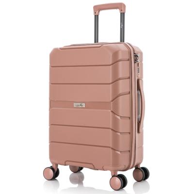 China Lightweight pp material is specially designed for large ladies suitcase travel suitcases easy to move ladies suitcase for sale