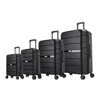 China PP material is lightweight durable using unique design pp low price colorful luggage luggage hard luggage for sale