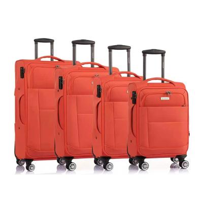 China High quality and factory directly sale High+grade high+density nylon fabric set OEM wheeled luggage bag travel trolley for sale