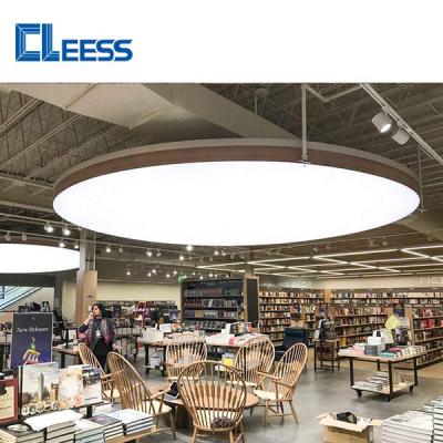 China Office China Supplier Tension Fabric Illuminated Round SEG LED Ceiling Suspended Light Box For Office for sale