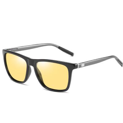 China New Type PC+Alloy Frame TAC Lens Photochromic Polarized Anti-Glare Sunglasses Day And Night UV400 A1387BS for sale