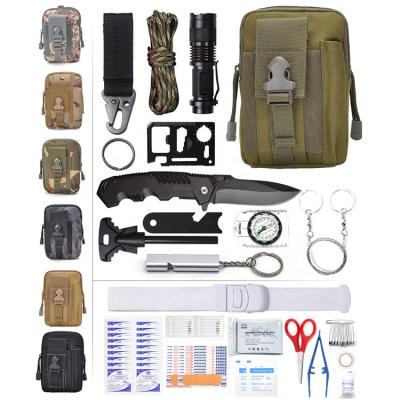 China Outdoor Tactical Rescue Survival First Aid Kit SOS Survival Nylon First Aid Kit Bag For Outdoor Camping Hiking for sale