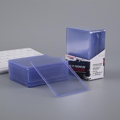 China Custom 3x4 Sports Fashion Sports PVC Card Holder Sleeve Toploader Toploader Custom Clear Sleeve Toploaders for sale