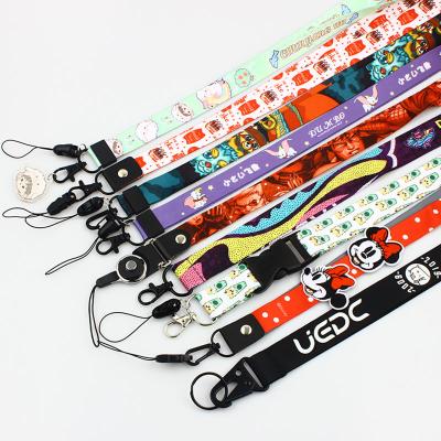 China Promotional Gift Loose Sublimation Key Chain Lanyards With Logo Custom Polyester Lanyard for sale