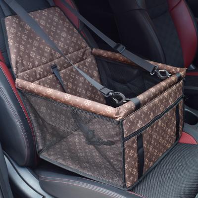 China 2021 Wholesale Breathable Pet Product Cover Crate Cover Pet Travel Mat Dog Car Booster Seat for sale