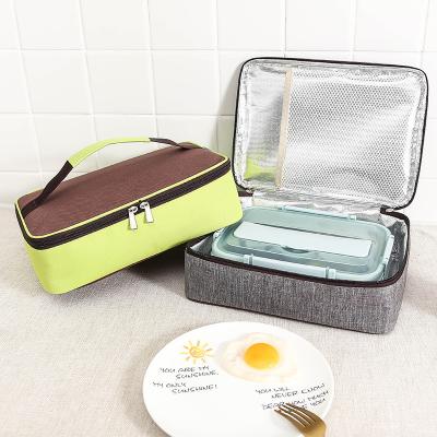 China Student Portable Simple Lunch Bag Aluminum Foil Folding Insulated Cooler Tote Food Delivery Waterproof Bag for sale