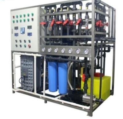 China 0.5-5m3/H ro edi water treatment System Electro Deionizer Purification System Two Stage for sale