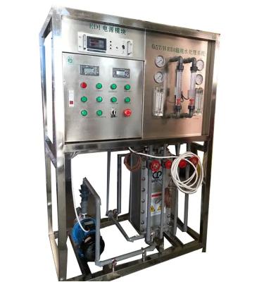 China Continuous Electrodeionization Ultrapure Water Machine Continuous Desalination No Chemicals for sale