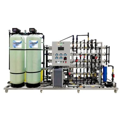 China Máquina de filtro de agua industrial de ósmosis inversa de 1500 l/h con máquina EDI en venta