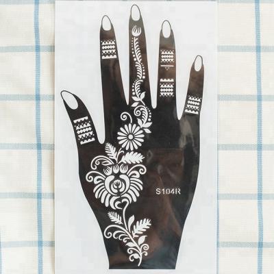 China Temporary Custom Woman Lady Drawing Stenciling Henna Sticker Tattoo Stencil for sale