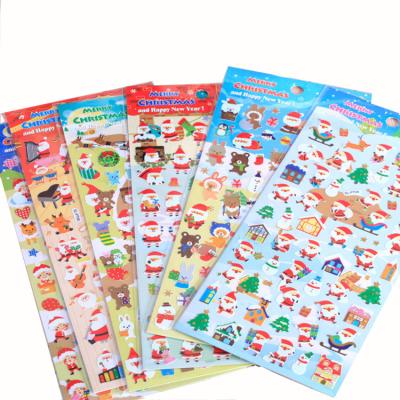 China Eco - Friendly Personalized Holiday Decoration Stickers Cartoon Christmas Sticker For Kids for sale