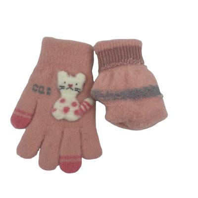 China Wholesale Warm Kid's Touch Screen Gloves Winter Finger Keeping Knitted Gloves for sale