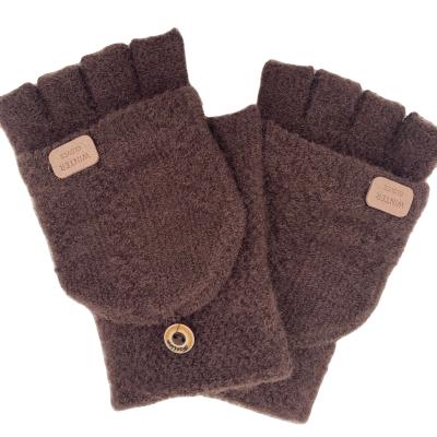 China Keeping Warm OEM Customized Screen Touch Gloves Warm Woolen Knitted Kid Gloves Winter for sale