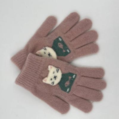 China Soft 2021 New Stretch Winter Gloves Children Knitting Gloves Kids for sale