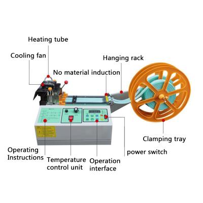 China Good Quality Automatic Belt Cutter High Speed ​​Tape Products Hot And Cold Cutting Machine for sale