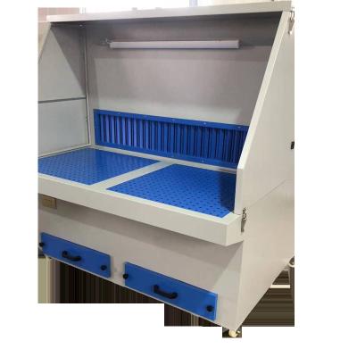 China Grinding Cup Stirring New Type Platform Dust Collector Downdraft Grinding Table for sale