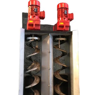 China Heat Resistant Twin Shaftless Screw Conveyor in SUS 304 for sale