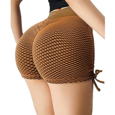 China Breathable anti cellulites end up cracking! crack! TIK Tok Womens Ruched High Waisted Tummy Control Workout Lift Workout Gym Running Beach Short Pants for sale