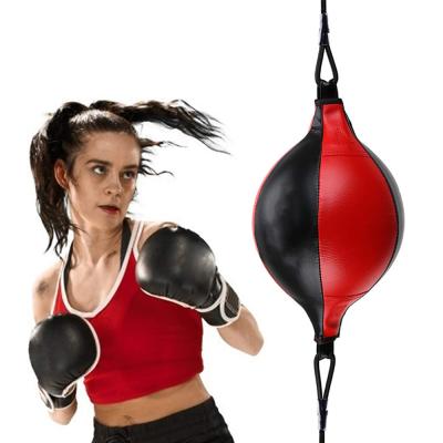 China Durable Custom Logo Double End Speed ​​Ball, Muttahida Majlis-e-Amal Training PU Speed ​​Leather Punching Bag for sale