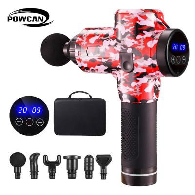 China Gym Technokogy 6 Heads Muscle Noise Damping Relaxation Deep Massage Professional Massage Gun for sale