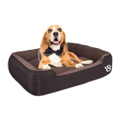 China Breathable Comfortable Multiple Size Safe Machine Washable Square Shape Dog Bed for sale