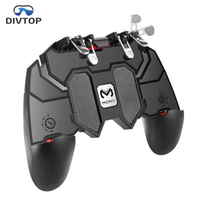 China 6 Fingers Operation Mobile Phone Gamepad Accessories 6 Fingers P UBG Mobile Controller, Joystick Remote Grip Mobile Game Controller for sale