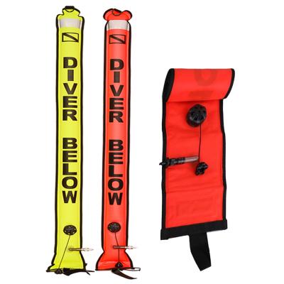 China Outdoor Durable Inflatable Signal Marker Diving Beacon, Safety Signal Tube For Diver for sale